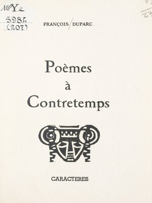 cover image of Poèmes à contretemps